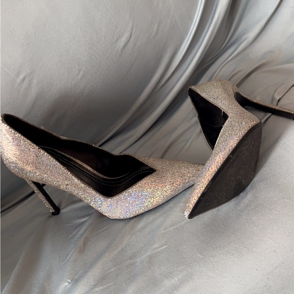 Elegant Silver Glitz & Glam Pumps